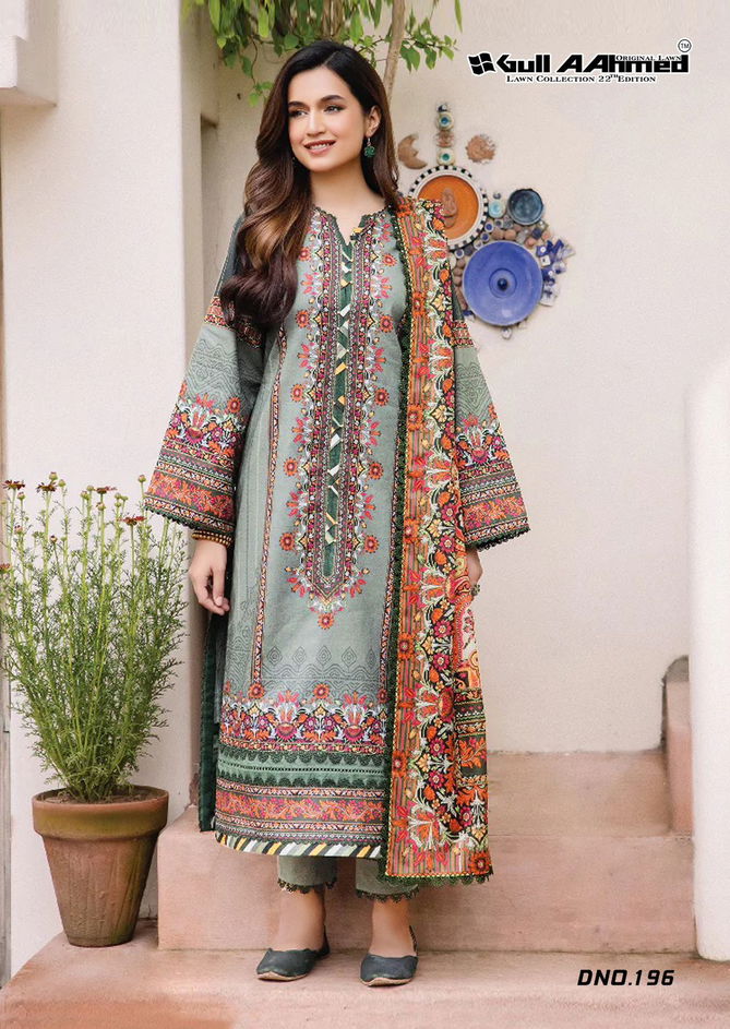 Lawn Vol 22 By Gull A Ahmed Lawn Cotton Printed Pakistani Dress Material Wholesale Shop In Surat
